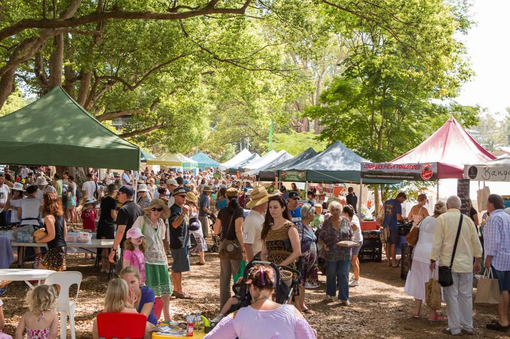 A photo of the Bangalow Markets